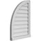Ekena Millwork Quarter Round Top Left Surface Mount PVC Gable Vent w/ 2"W x 2"P Brickmould Sill Frame, 20"W x 28"H GVPQL20X2803SN - alternate 3